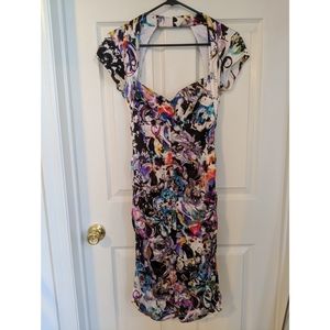 Sexy Cache Ruched BodyCon Dress Size 6